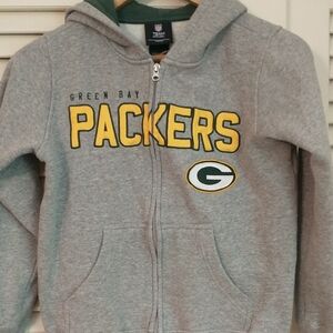 NFL Team Apparel,‎ Green Bay Packer Zip Up Hoodie/Sweatshirt, Youth Size 7/8